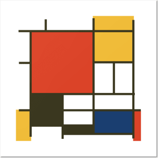 Mondrian Square I Posters and Art